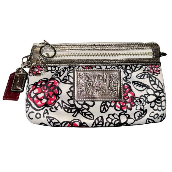 Coach Poppy Multicolor Graffiti Printed Canvas Small Clutch - Picture 1 of 9